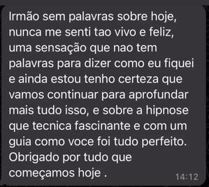 Depoimento de cliente satisfeito